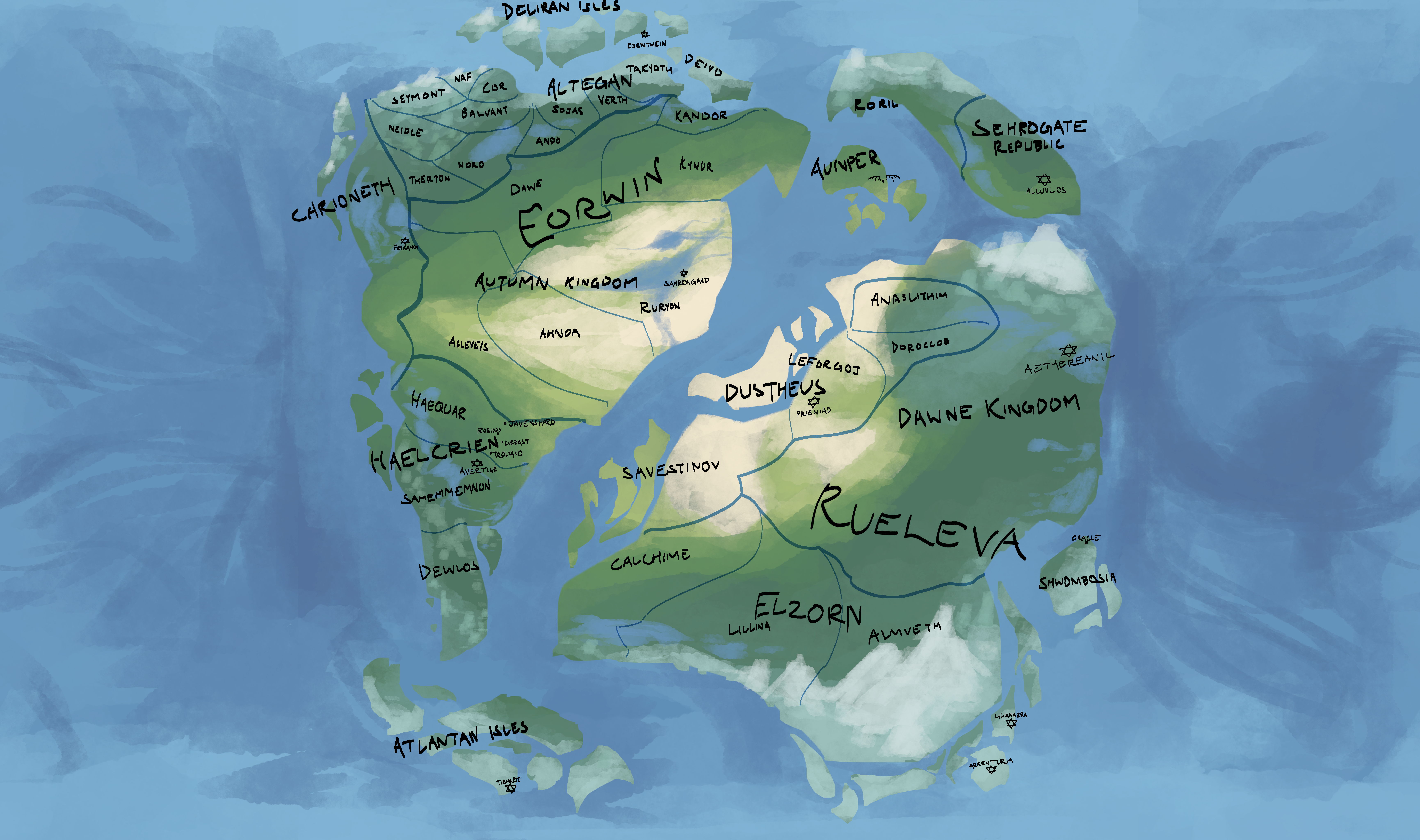 Kaaldenvale world map
