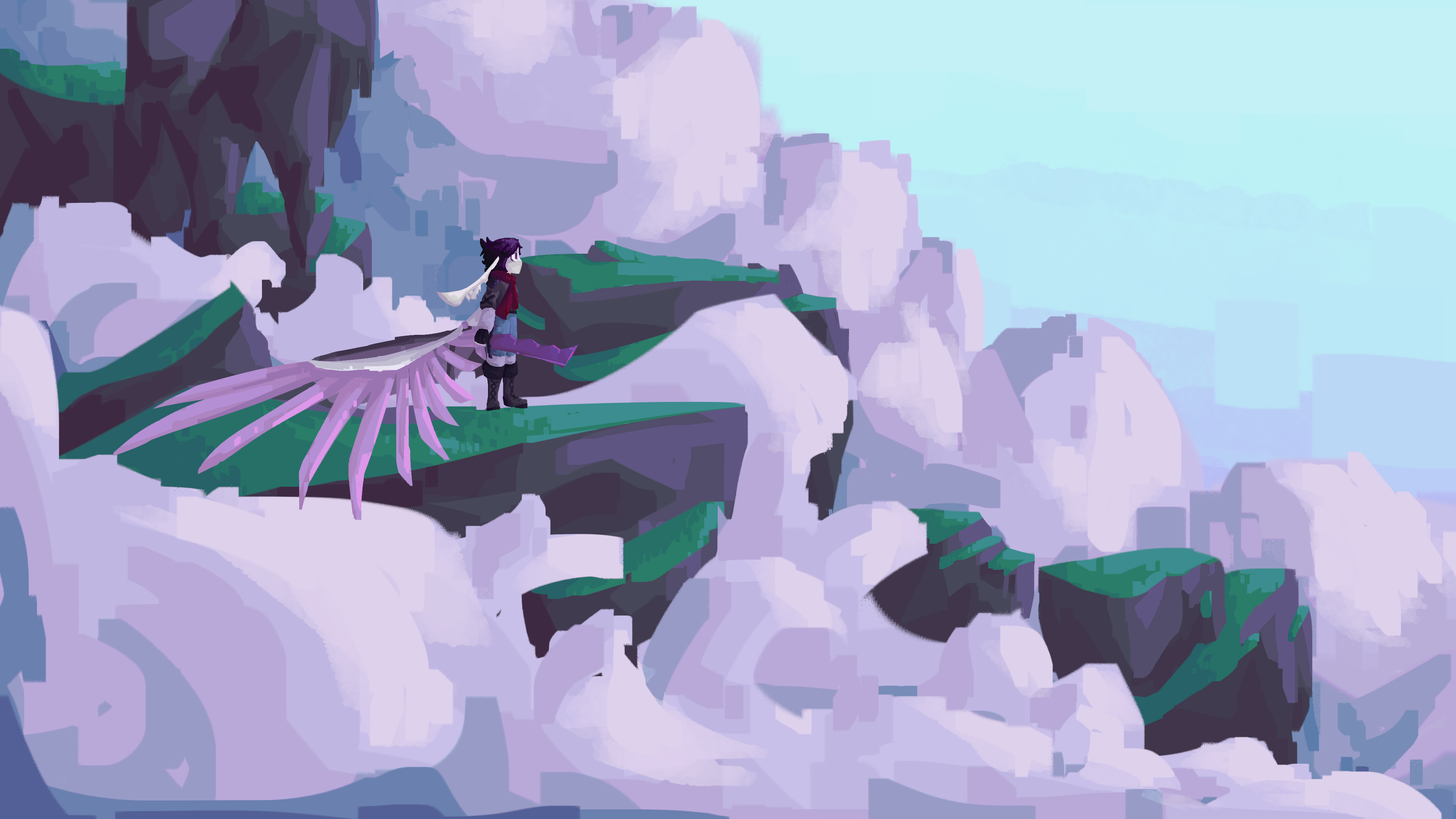Ari stares nobly off into the distance
