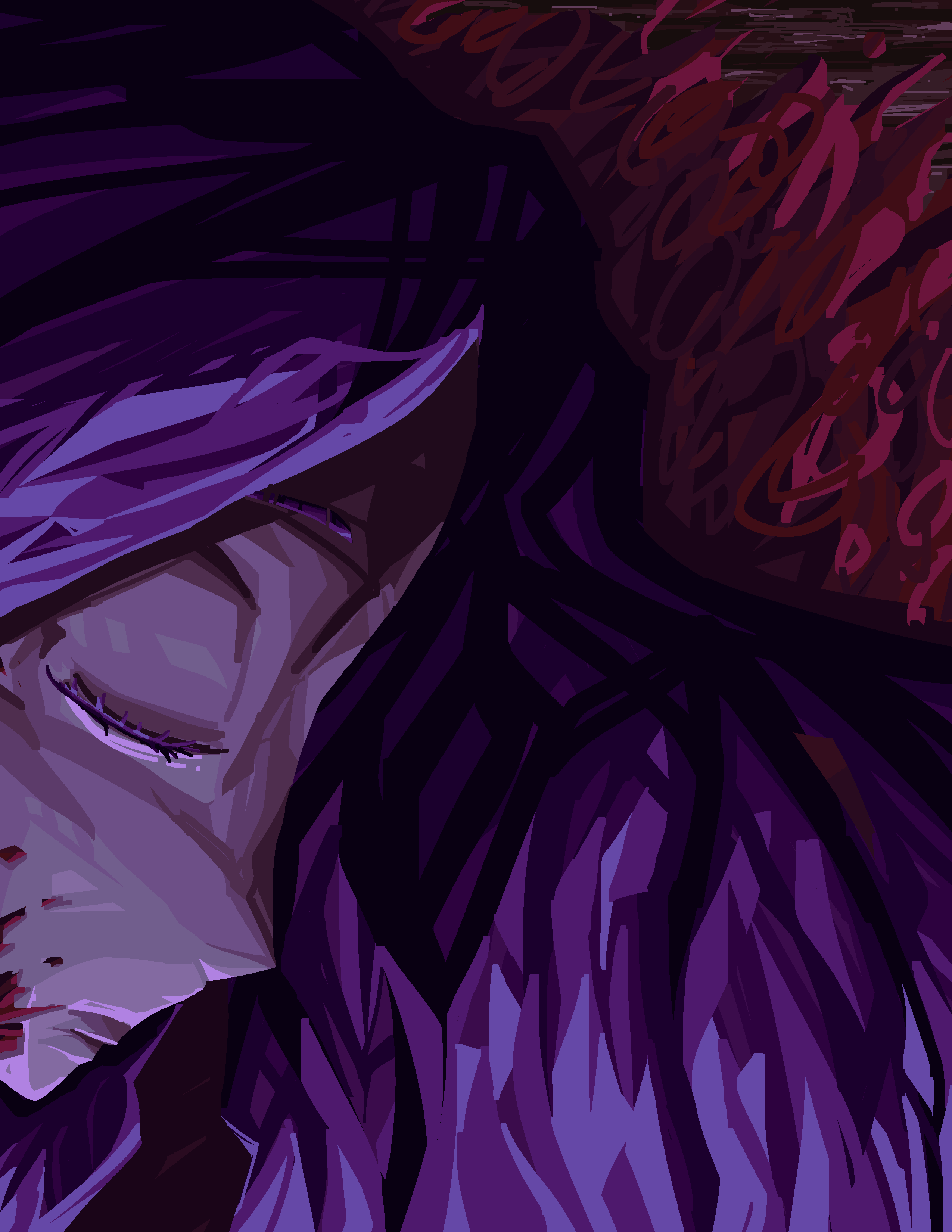 Ari lying in a pool of blood on the floor