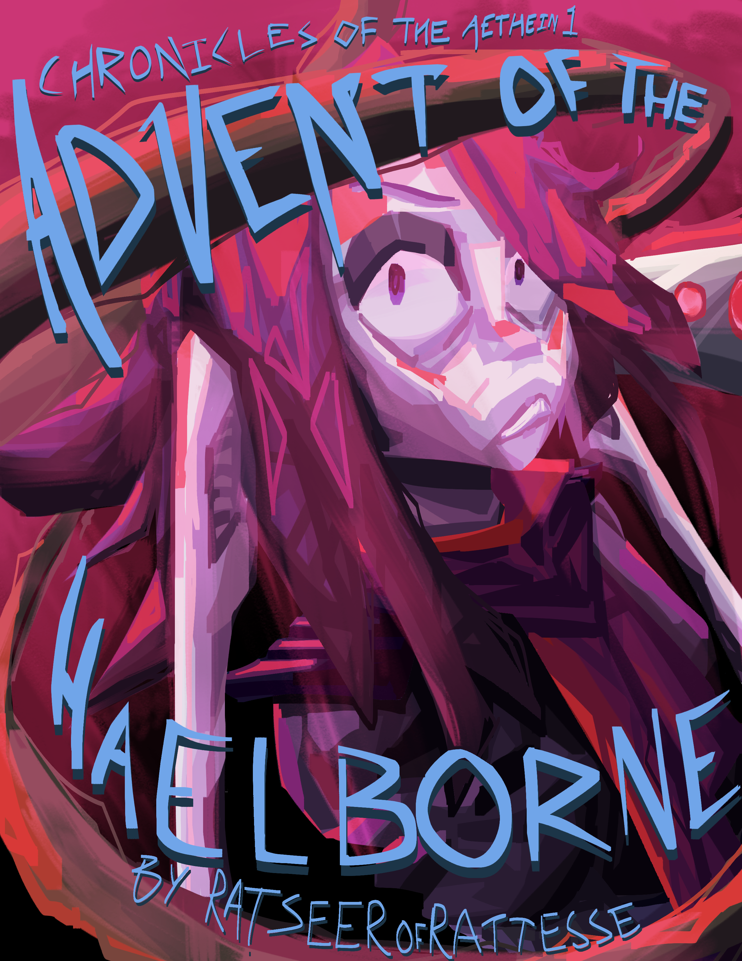 Ari stares at camera in shock while Grim's scythe slithers into view